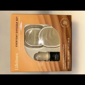 Lifelines Everyday Diffuser Set Aromatherapy Essential Oil 2 Diffusers